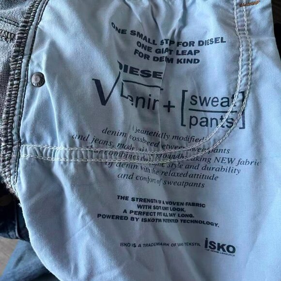 Diesel Thavar Denim + Sweat Pants - Picture 6 of 8